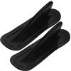 TEHAUX 2 Pezzi Pinna da Surf in PVC Nero, Alette Staccabili per Tavola da Surf e SUP, Stabilizzatori per Aumentare la Stabilità e Facilità di Montaggio