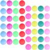 FOMIYES 50 Pezzi Palline da Ping Pong Colore Casuale Colorate in Pp 40mm senza Cuciture per Allenamento e Giochi di Tennis da Tavolo Artigianato e Feste