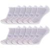 New Balance Unisex Performance Cushioned No Show 12 Pair Pack, White, Large