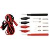EMOS Kit di misurazione universale per multimetro, punte per multimetro, punte per multimetro, cavo di prova, cavo di prolunga di prova, 14 + 2, set di sonde di prova, S4001N, nero e rosso