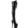 Pleaser USA Pleaser Flamingo-3028 Blk Str Pat/Blk 43