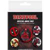 ‎Pyramid International Deadpool Set of 5 Pin Badges Pack Cartoon Film Animation Official Marvel
