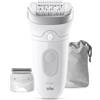 Braun Silk·épil 7 epilatore Bianco wet & dry c\test radente