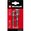Einhell Accessories Einhell - Set di 2 adattatori originali Einhell 65/72 mm, 3/8 / 1/2 (cromo vanadio, alta resistenza all'usura, attacco E 6.3)