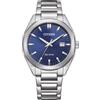 Citizen Orologio da uomo analogico Eco-Drive con cinturino in acciaio inox BM7620-83L, Argento, Moderno