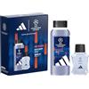 adidas, Cofanetto Regalo UEFA Champions League Pro Player, Eau de Toilette 50 ml e Docciaschiuma 250ml