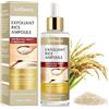 lofuanna Peel Shot Glow Rice Peeling Ampoule, Serum viso esfoliante di riso bianco delicato per viso e corpo, ridurre i pori e idratare profondamente per tutti i tipi di pelle