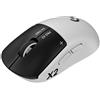 Logitech G PRO X2 SUPERSTRIKE, Per destrimani, Ottico, RF Wireless + USB Type-C, 44000 DPI, 0,125 ms, Nero, Bianco