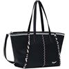 Desigual borsa a tracolla Manhattan Pespuntes Guimar Shopping Bag Black nero