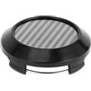 TUCKBOLD Tappo Coprimozzo Ruota Auto Coprimozzo Cerchio Coprimozzo in fibre di Carbonio 64mm 2.52 OD | Inserimento Rapido in Plastica per la Maggior Parte delle Auto Nero 1 Pezzo