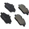 metelligroup 22-0664-0 Pastiglie Freno Anteriori E Posteriori, Made in Italy, Pezzo di Ricambio per Auto/Automobile, Kit da 4 Pezzi, Certificate ECE R90, Prive di Rame