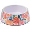 Ferribiella Spa Ferribiella Ciotola per Cani e Gatti Blossom in Melammina con Fondo Antiscivolo, o18-cm-6-x-22-cm-900-ml