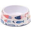 Ferribiella Spa Ferribiella Ciotola per Cani e Gatti Pinna in Melammina con Fondo Antiscivolo, o18-cm-6-x-22-cm-900-ml