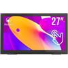 ATLANTIS MONITOR ATLANTIS TOUCH LED 27" Wide A05-T27A-VHDM 1920x1080 8ms 1000:1 2x2W MM VGA HDMI DP 10 Tocchi VESA A05-T27A-VHDM ATLANTIS - A05-T27A-VHDM