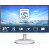 Philips V Line 241V8AW/00 Monitor PC 60,5 cm (23.8") 1920 x 1080 Pixel Full HD LCD Bianco - 241V8AW/00