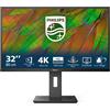 Philips 3000 series 32B1N3800/00 Monitor PC 81,3 cm (32") 3840 x 2160 Pixel 4K Ultra HD LCD Nero - 32B1N3800/00