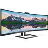 PHILIPS MONITOR CURVO 49 LED VA SUPERWIDE 32:9 5120X1440 5MS 450CDM, HDMI/DP/USB, WEBCAM, DOCKING STATION USB-C, MULTIMEDIALE - 499P9H