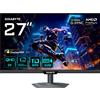 GIGABYTE M27Q3 Monitor Gaming 27" QHD - 2560 x 1440, 300Hz, 1ms, 400 cd/m², FreeSync Premium, Display HDR400, HDMI 2.0, Displayp - M27Q3 EK