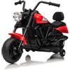GarveeHome Moto elettrica per bambini 6 V - Moto per bambini ricaricabile, veicolo elettrico a batteria 6 V, con caricabatterie, per 3 - 6 anni, rosso