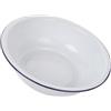 CALLARON Bacinella Plastica Smaltata Bianca Retrò, Ciotola Grande Versatile, Facile da Pulire, Robusta e Spessa, per Lavare Frutta e Impasti in Cucina
