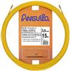 Anguila | Guida Passacavi | Fibra di Vetro Rinforzata + Propilene | Terminali Intercambiabili | Colore Giallo | Diametro 3,5 mm | 15 metri