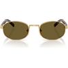 Prada Occhiali da Sole PRB53S 5AK09Z Oro/Marrone Donna 52/21/145