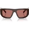 Prada Occhiali da Sole PRD04SU 27I80W Cigar/Bordeaux Donna 53/18/145