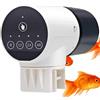 Generic Mangiatoia automatica per pesci in PP 15 x 11 x 11 cm, timer di precisione, dispenser di cibo per mangime automatico di grande capacità, per polveri, pellet, vacanze, acquario