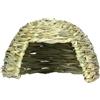 Generico Casa di Paglia per Animali Domestici - Nascondiglio Pieghevole per Porcellini D' in 21x7,5 Cm, da Gioco per Piccoli Animali in Naturali, Tana per Nascondere Conigli Intrecciata