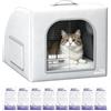 Generico Cuccia Per Gatti Rinfrescante Da Esterno - Pieghevole Isolato Per Animali Domestici | Grotta Per Dormire Con Impacchi Di Ghiaccio Per Gatti, Gattini, Cuccioli, Per Un Comfort Di Raffreddamento Es