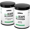 ARKA mySCAPE-CO2 Refiller - 2x600g - Set di ricarica per impianti CO2, componenti A: acido citrico e B: bicarbonato di sodio, per una crescita ottimale delle piante in acquari d'acqua dolce