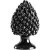 BEVILACQUA PIGNA DECORATIVA, CERAMICA SICILIANA NERO, M - h 30 x L 18 cm