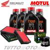 MOTUL / HIFLO TAGLIANDO OLIO MOTUL 7100 10W30 FILTRI ARIA HONDA CRF 1000 AFRICA TWIN 2016 2017