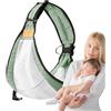 Generico Ergonomico con Sedile d'Anca fino a 25kg - Fascia Porta Bebè Laterale in Cotone Traspirante - Supporto Regolabile per e Bambini 0-48 - Lavabile