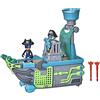 PJ Masks, Navicella Pigiapirati del Cielo, Giocattolo per età Prescolare, Playset Veicolo con 2 Action Figure, per Bambini dai 3 Anni in su, Multicolore
