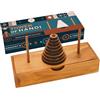 BSIRI Divertenti giochi da tavolo con 9 anelli) con disegni in legno per rompicapo Giochi di logica per bambini e adulti alle sfide Mastermind Gioco e pensa per divertimento apprendimento puzzle torre