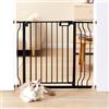 VEVOR Cancelletto di Sicurezza per Scale Porte Corridoi per Bambini Larghezza Espandibile 749-940 mm Altezza 762 mm, Cancello di Sicurezza Senza Forare Ampia Apertura a 180° Colore Nero