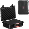 VEVOR Custodia Rigida Resistente alle Intemperie, Custodia Protettiva con Schiuma Pretagliata, Valigia Dura con Maniglie Retrattili per Viaggi, Caccia, Custodia Impermeabile IP67 340 x 235 x 126 mm