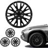 VEVOR Set di 4 Copricerchi per Auto, Copriruota per Cerchi R16 da 16 pollici 40,6 cm Ricambio OEM Compatibile con Hyundai, Chevrolet, Ford, Honda, Copricerchi Protezione Manutenzione, 20 Raggi, Nero