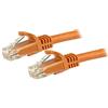 StarTech.com Cavo di rete CAT 6, Cavo Patch Ethernet RJ45 UTP arancio da 5m antigroviglio