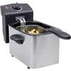 Tristar FR-6919 Friggitrice, 800 W, Inossidabile 18/8, Acciaio/Nero