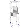 Leifheit 81456 Classic Tower 450 Stendibiancheria, Metallo, Bianco, 68.5 x 6.5 x 171.5 cm