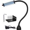 XINYIQI Luce da lavoro a led, luce a macchina a led, luce magnetica a collo di cigno IP66 impermeabile 800 Lumen 230 Volt 44Leds proiettori montati a vite per macchine utensili torni e banchi da lavoro
