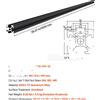 OEM Guida lineare, alluminio anodizzato, compatibile con stampanti 3D e macchine CNC, 10 pezzi da 1000 mm