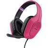 Trust Cuffie Trust GXT 415P Zirox Gaming con microfono Rosa