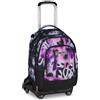 Seven Trolley Scuola Jack 8 Ruote Detach BUZZY NOTE GIRL, Nero, 43 L, Scomponibile, Zainetto staccabile, 4 in 1, Cross-over System, Tasche multifunzione, Scuola elementare e media, Bambina, Ragazza,