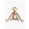 KAY BOJESEN Oggetto decorativo di design in legno di quercia Monkey, Alt. 19 cm
