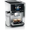 SIEMENS, macchina da caffè a grano tutto automatico, EQ700, schermo iSelect,coffeeeWorld,Cold Brew,Slow Brew,Latte Bricker, Home Connect, Acciaio inossidabile,Bianco,TQ715R03 integral