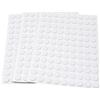 Adsamm® / 324 x feltrini autoadesivi ultrasottili/Bianco/ø 10 mm/Rotondo/piedini per mobili in feltro extra fine da 1.5 mm di spessore/pad protettivi per arredi