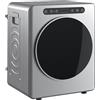 HOMCOM Asciugatrice a Evacuazione 5kg, 1000W Asciugatrice Compatta Autoportante a Carica Frontale con Tamburo in Acciaio Inox e Timer, Argento | Aosom Italy